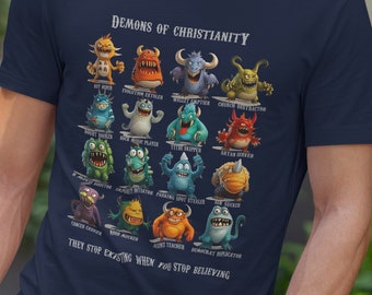 Demons antichristian shirt atheist shirt funny shirt