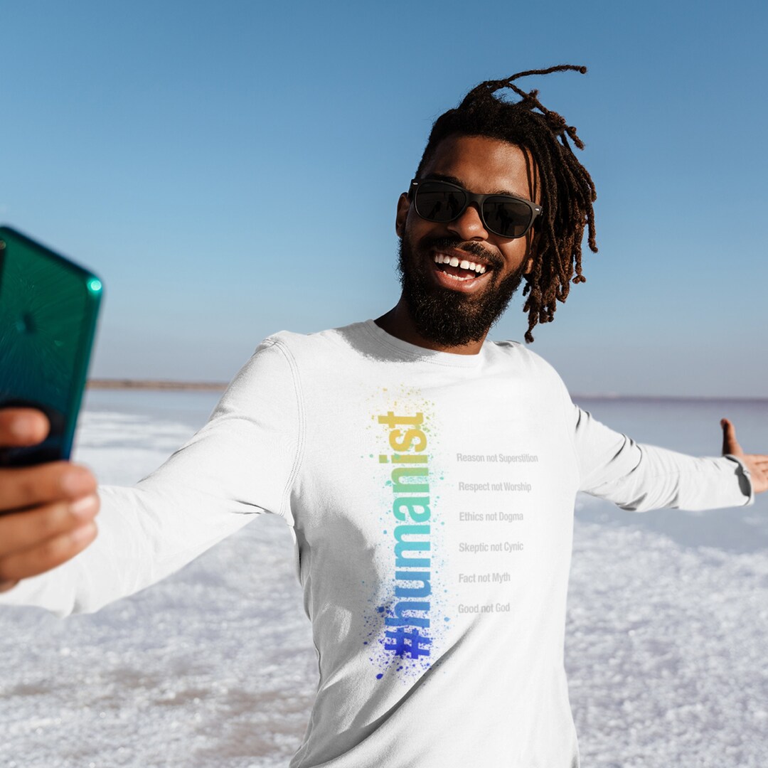 Humanist Values Ultra Cotton Long Sleeve Tee for Atheists, Humanism ...