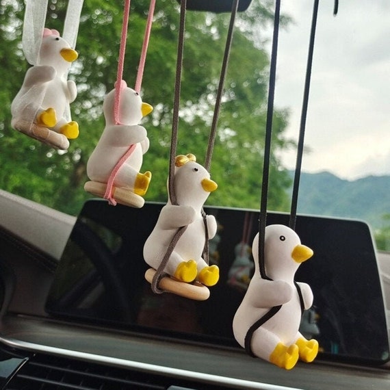 Car swing cute duck Car pendant hanging Small duck swing Etsy