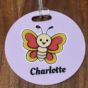 Personalised Acrylic Bag Tag | Back to school Bag Tag | Bag Name Tag