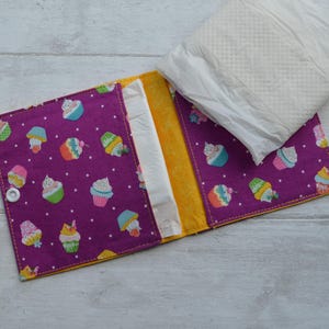 Period pad pack * Sanitary towel pouch * Feminine care