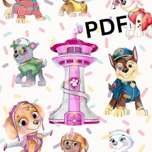 Paw Petrol SVG, file PNG di Paw Petrol, clipart e adesivi di Paw Petrol, sublimazione di Paw Petrol, Paw Petrol Cricut SVG, download digitale