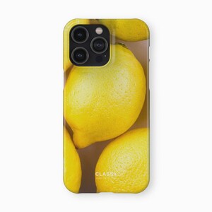 Big Lemons | Snap Phone Case with Lemons | fits IPhone XR XS X 7 8 11 12 13 14 Pro Max Mini, Samsung S10 S20 S21 S22 Ultra Plus FE