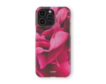 Rose Pink Flowers Snap Case | fits IPhone XR XS X 7 8 11 12 13 14 15 16 Pro Max Mini and Samsung S10 S20 S21 S22 Ultra Plus FE & Pixel 5 5G