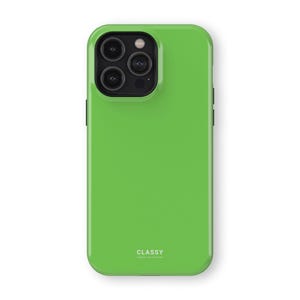 Minimalistic Cute Green Tough Phone Case | fits IPhone X XS XR 8 11 12 13 14 15 Pro Max Mini Samsung S10 S20 S21 S22 S23 Google Pixel 5 G 6