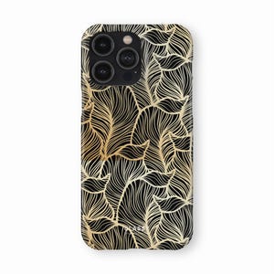 ゴールドスナップ電話ケース | iPhone XR XS X 7 8 11 12 13 14 Pro