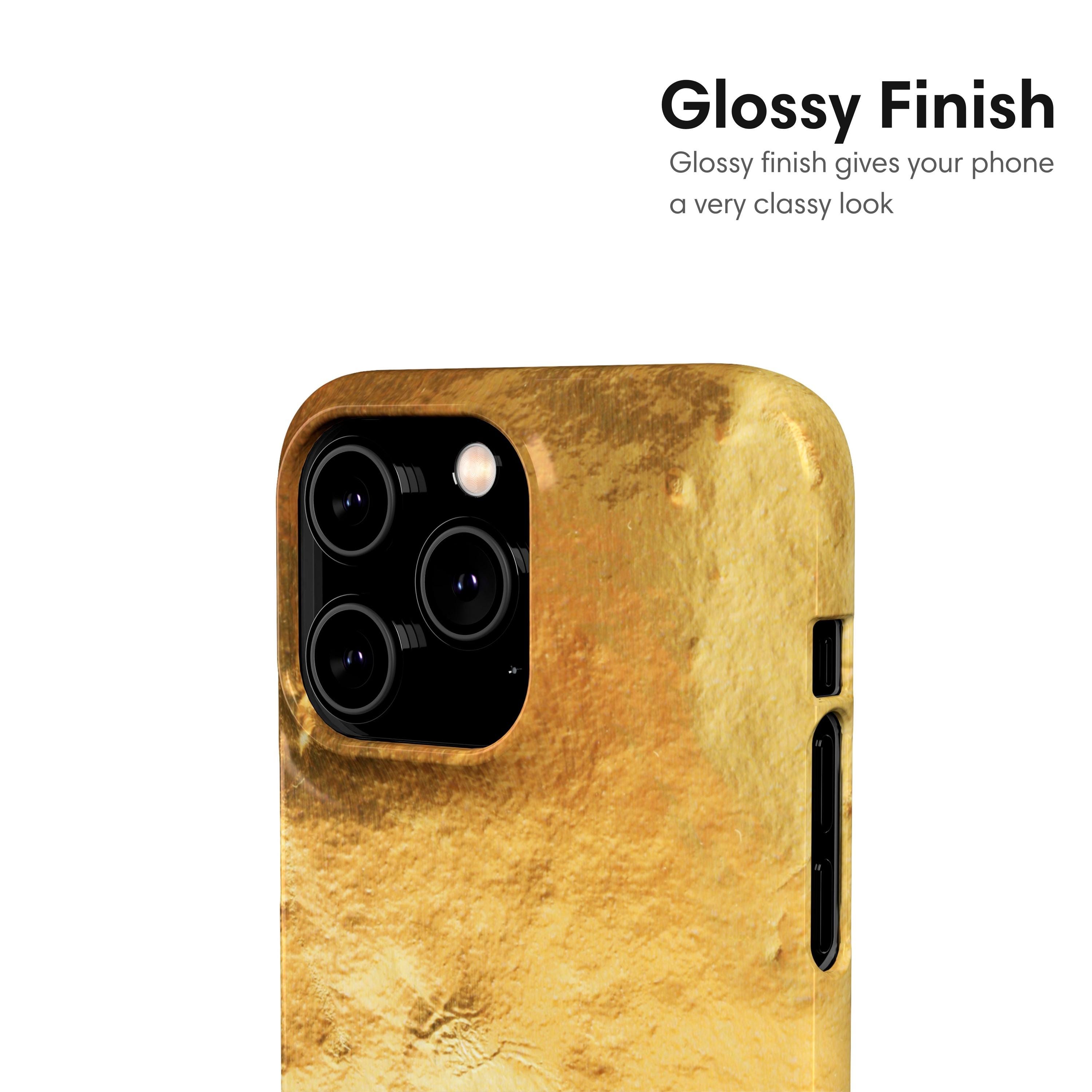 ゴールドテクスチャのiPhone＆Samsungケース｜ハードシェルスナップ