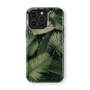 Tough Phone Case with Leaves and Nature Design | IPhone X XS XR 8 11 12 13 14 15 Pro Max Mini Samsung S10 S20 S21 S22 S23 Ultra Plus Pixel 5