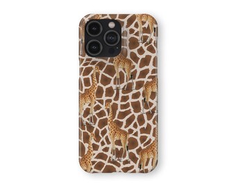 Giraffe Print Phone Case | Playful Animal Design Hardshell Snap Cover