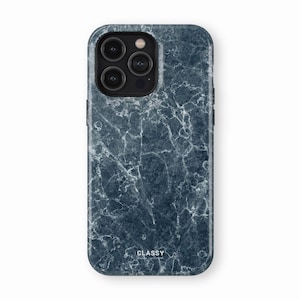 Tough Phone Case with Teal Marble Design | fits IPhone X XS XR 8 11 12 13 Pro Max Mini Samsung S10 S20 S21 S22 S23 Ultra Plus and Pixel 5