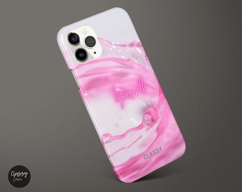 Misterious Titles | Snap Phone Case with Pink Title | fits IPhone XR XS X 7 8 11 12 13 14 Pro Max Mini Samsung S10 S20 S21 S22 Ultra Plus FE