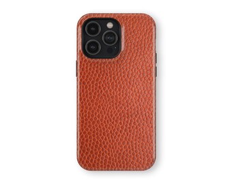 Funda resistente para teléfono naranja con diseño de piel de serpiente para iPhone X, XS, XR, 8, 11, 12, 13, 14, 15 Pro Max Mini, Samsung S10, S20, S21, S22, S23, Google Pixel 5, G 6