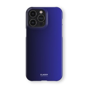 Donkerblauw ombre-hoesje | Geschikt voor iPhone X XS XR 8 11 12 13 14 15 16 Pro Max Mini Samsung S10 S20 S21 S22 S23 S24 Ultra Plus en Pixel 9