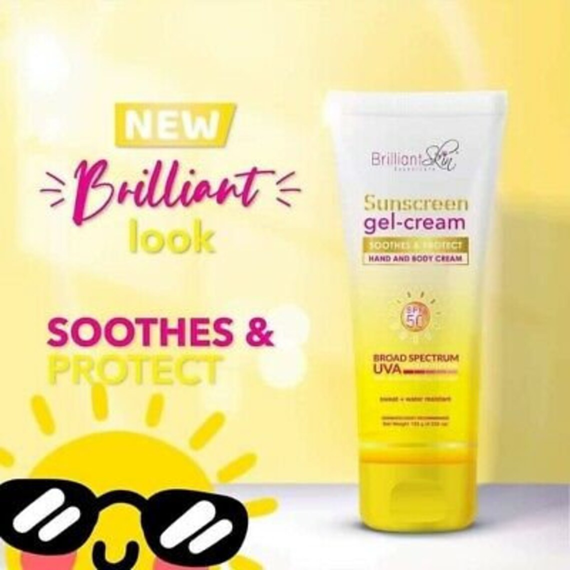 Brilliant Skin Hand and Body Sunscreen GelCream Etsy