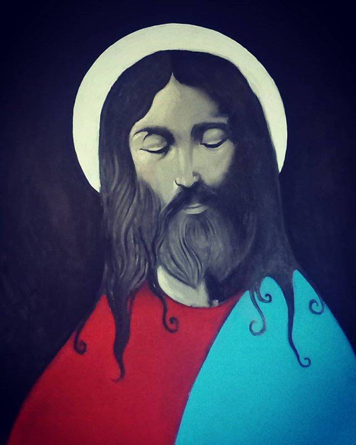 Original oil painting of Jesus christ | Etsy