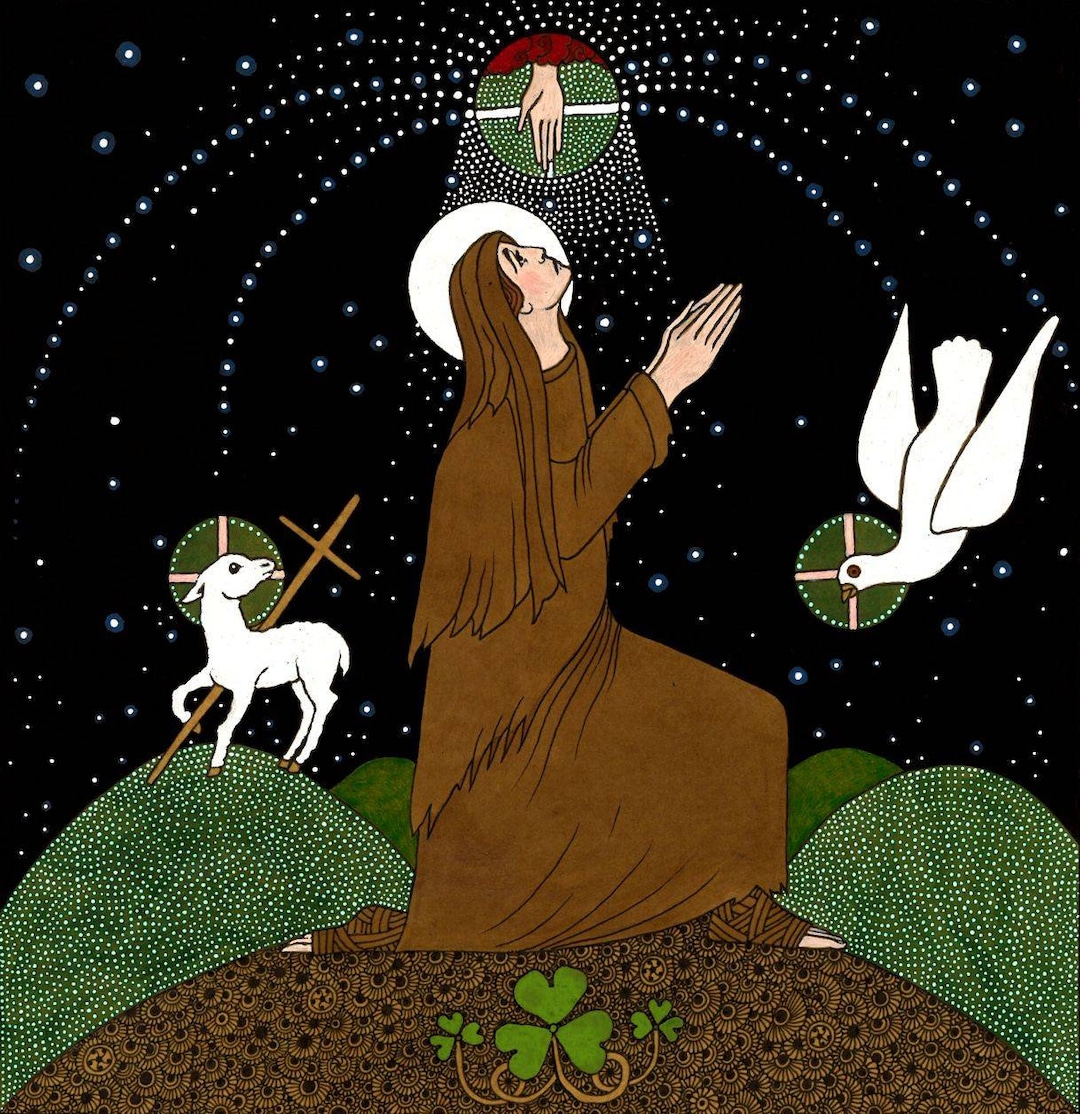 Saint Patrick Fine Art Print - Etsy