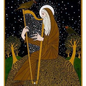 Saint Kevin of glendalough.