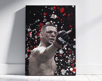 SDZGOPTHF Poster de portrait de Nate Diaz UFC - Impression sur toile