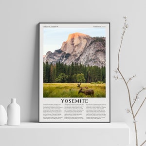 Yosemite USA America poster travel print