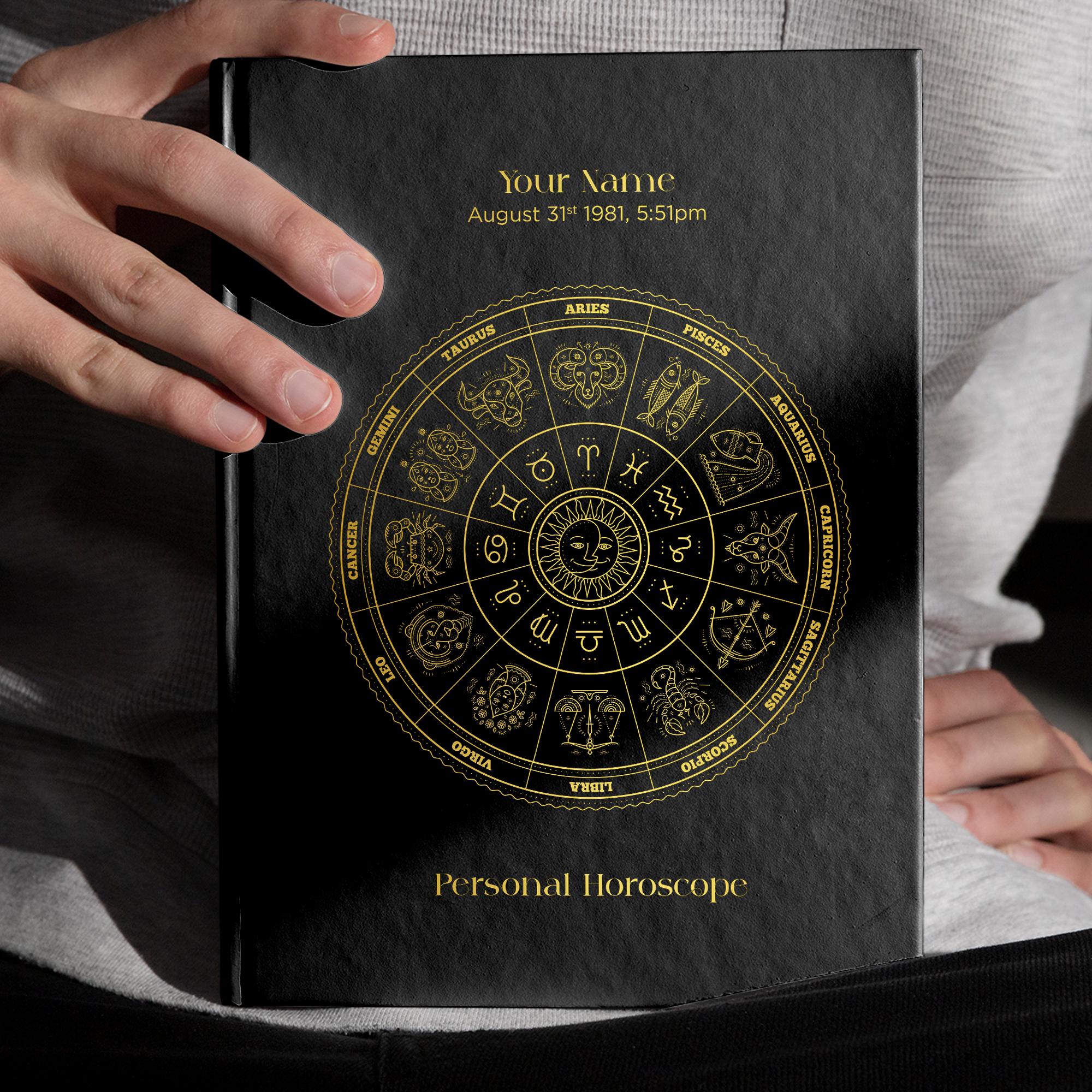 Birth Chart Book Custom Astrology Reading, Personalised Hardback Book ...