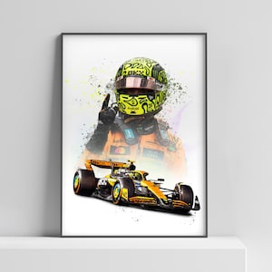 Lando Norris 2025 Norris McLaren F1 MCL39 Posterdruck, Formel 1, McLaren Poster, Auto Poster, Formel 1 Geschenk, McLaren F1 Poster