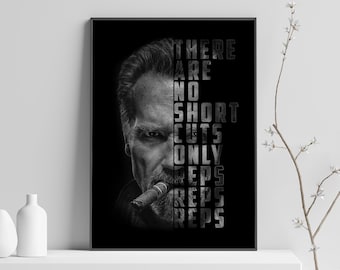 Arnold Schwarzenegger motivational poster