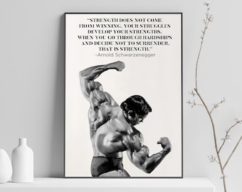 Arnold Schwarzenegger motivational poster