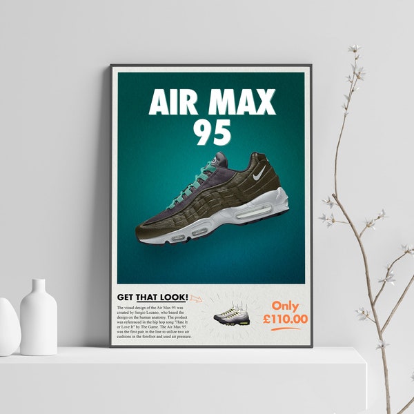 Affiche imprimée Nike Air Max 95