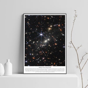 James Webb's First Deep Field (JWST) — space poster