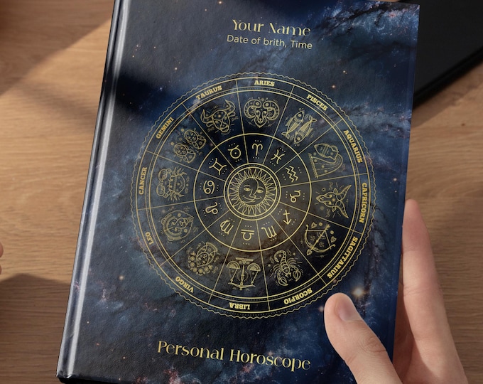 Birth Chart Custom Astrology Book, Personalised Hardback Book, Custom Made Birth Natal Chart reading Report, Chinese Astrology