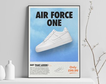 Nike Air Force One printed poster