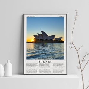 Sydney Australia poster travel print