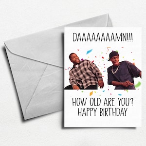 Tarjeta de cumpleaños de viernes Ice Cube, divertida tarjeta de cumpleaños para él o ella