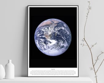 宇宙から見た地球の眺め 大型ポスター アートプリント ギフト A0 A1 A2