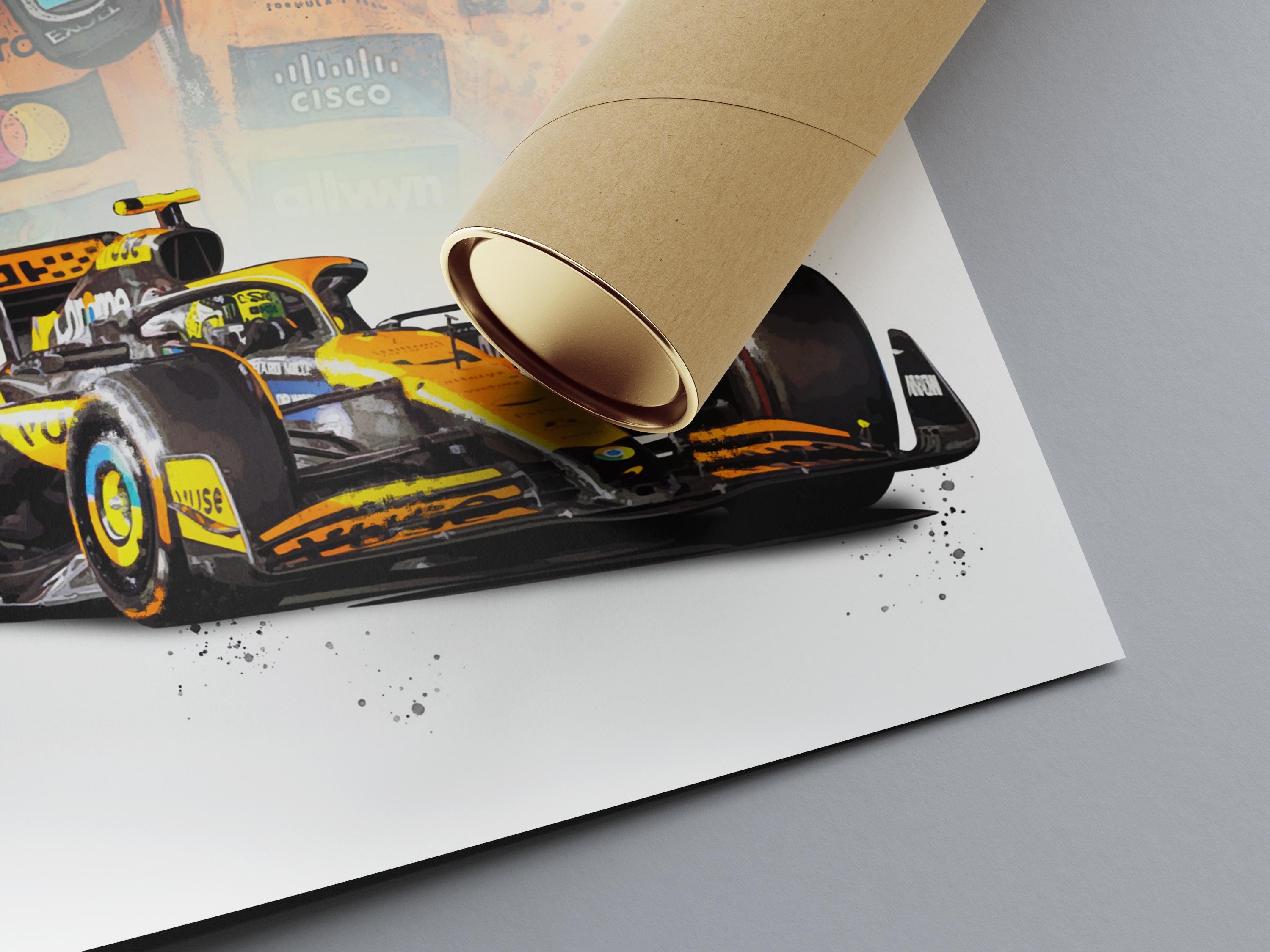 ランド・ノリス 2025 ノリス マクラーレン F1 MCL39 ポスタープリント