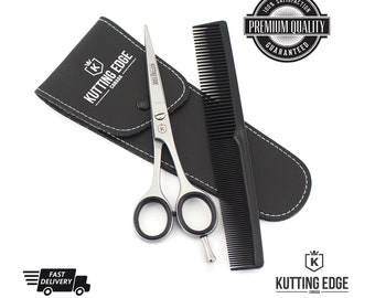 Nieuwe professionele kappers haar knippen kapperssalon schaar schaar zilver 6,0" + gratis kam en etui