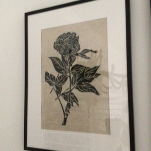 Peony Lino print
