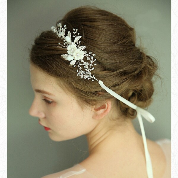 bridal forehead headpiece