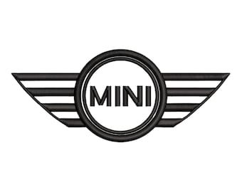Mini Cooper Car Logo Machine Embroidery Design, Mini Cooper Emblem Design Digital File, Mini Cooper Embroidery File, Instant Download