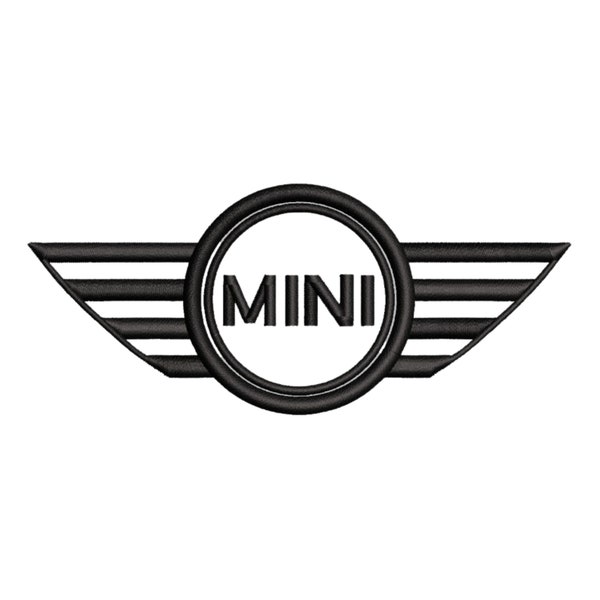 Mini Cooper Auto Logo Maschinenstickerei, Mini Cooper Emblem Design Digitale Datei, Mini Cooper Stickdatei, Instant Download