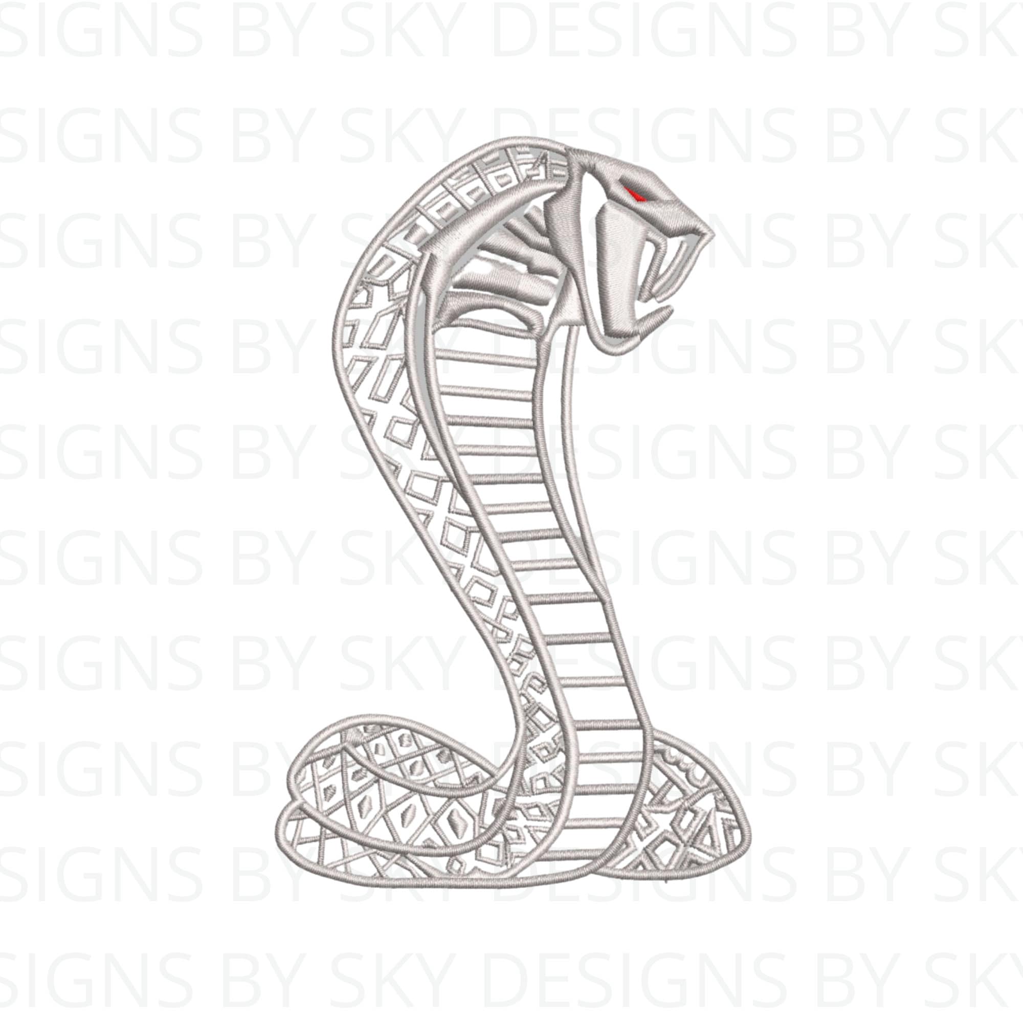 Buy Ford Mustang Shelby GT500 Cobra Snake Car Logo Emblem Machine  Embroidery Design File, Cobra Snake Embroidery Design File, Instant  Download Online in India - Etsy