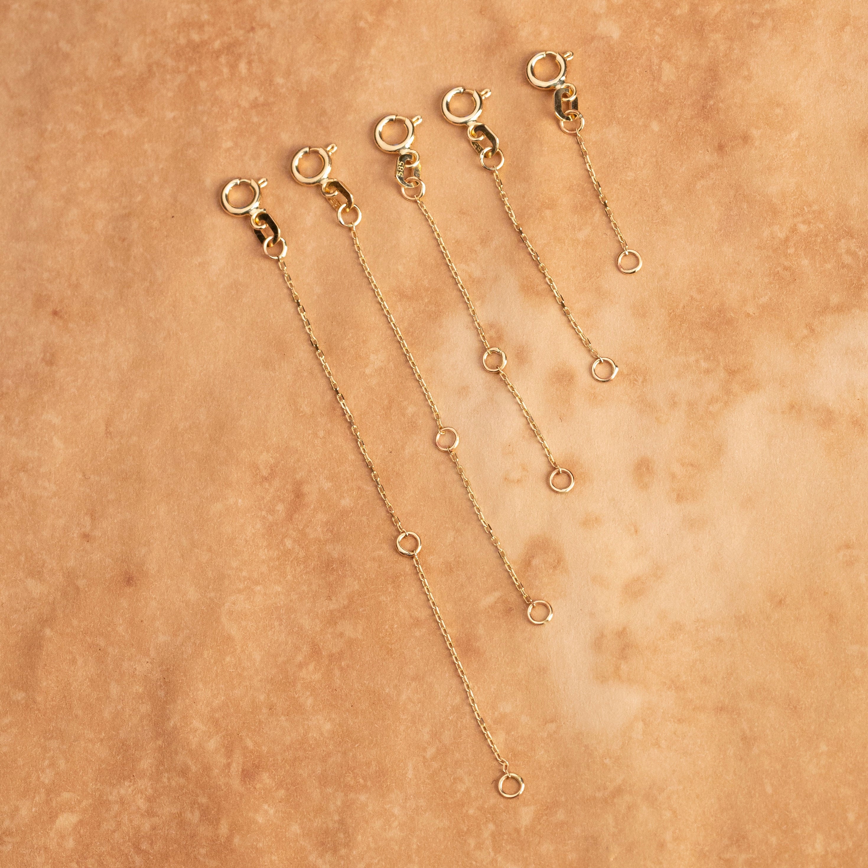 3 Strand Necklace Separator Clasp 14k 18k Solid Gold, Multiple