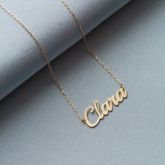 Personalised name on sale necklace etsy