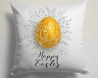 Easter Pillow Cover, Cute Egg Pillow Case, Easter Farmhouse Cushion Cover, Easter Decor Throw Pillow Cover