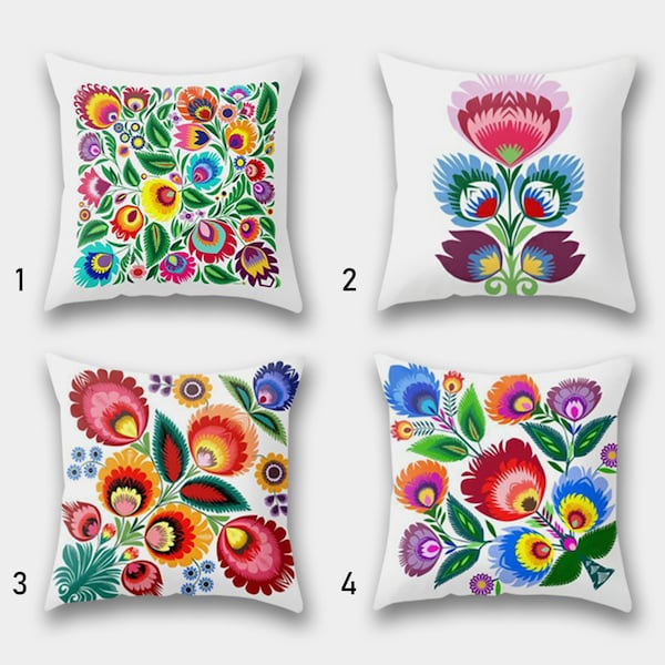 Colorful Floral Pillow Cover, Flower Pillow Cover, Decorative Lumbar Pillow, Summer Trend Cushion,Bedding Decor,Housewarming Cushion Case