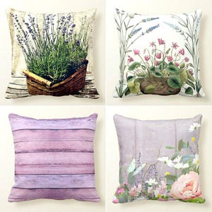 Lavender Home Decor Pillowcase, Floral Pillow Case, Purple Decorative Pillow Case, Lavender Pillow Cover,  Floral Farmhouse Pillowcase