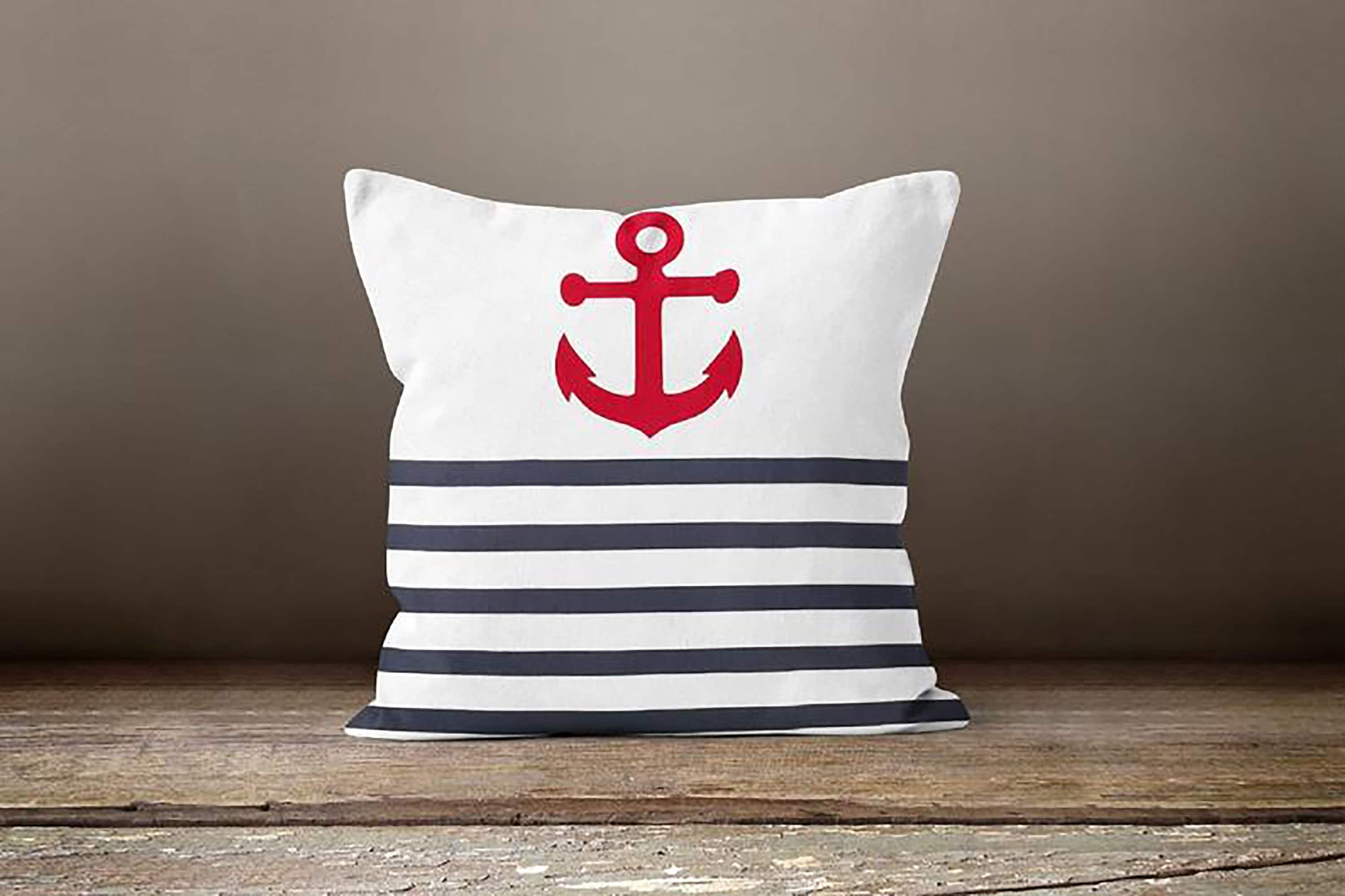クッション・座布団 ANCHOR INC. FABRIC LOGO CANVAS CUSHION ANCHOR