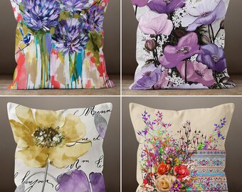 x 26 in Sofa Throw Pillow 26 in Designart CU13600-26-26 Purple Mallow and Blue Chamomile Floral Cushion Cover for Living Room Insert Printed On Both Side in x 26 in Sofa Throw Pillow 26 in Designart CU13600-26-26 Purple Mallow and Blue Chamomile Floral Cushion Cover for Living Room Insert Printed On Both Side in