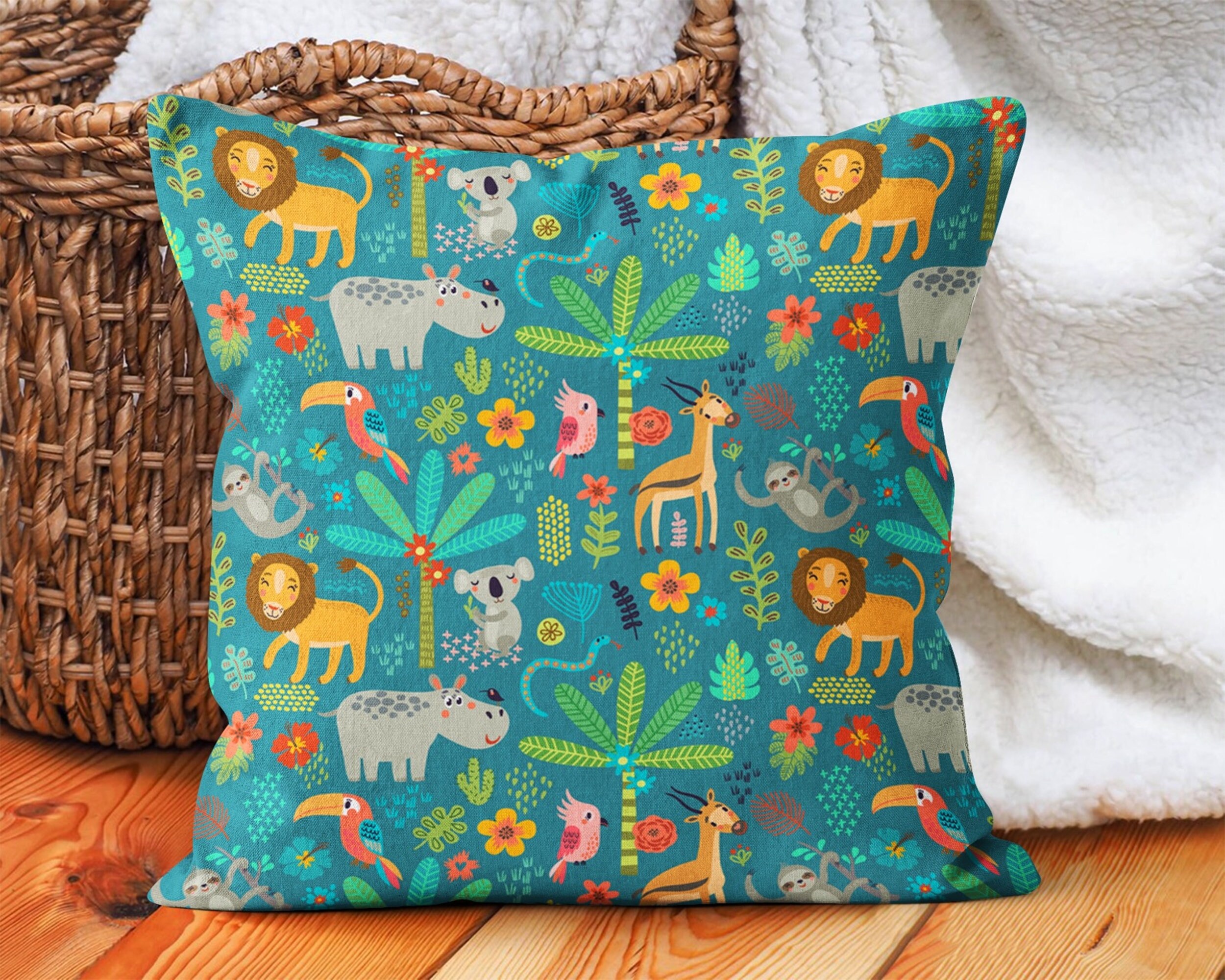 Federa decorativa per cuscino, ideale per divano e camera da letto, 40,6 x 40,6 cm