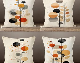 Modern Minimalist Throw Pillow Cover, Abstract Leaf Pillow Covers, Minimalist Abstract Pillowcase, Modern Abstract Cushion Cover